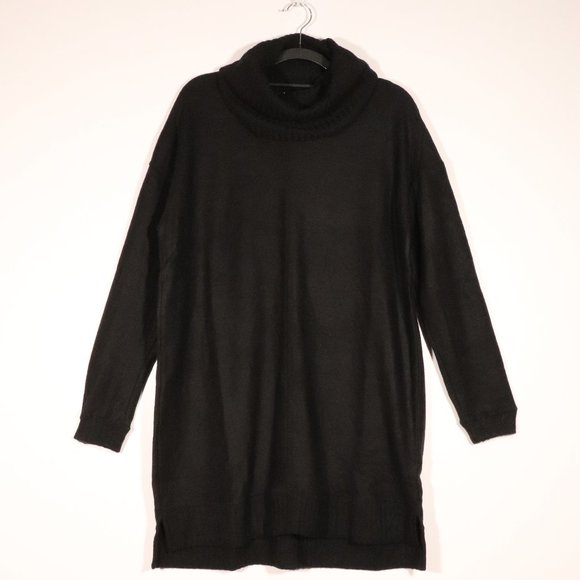 NWT Lulus Autumn Daze Cowl Neck Tunic in Black - Picture 4 of 15